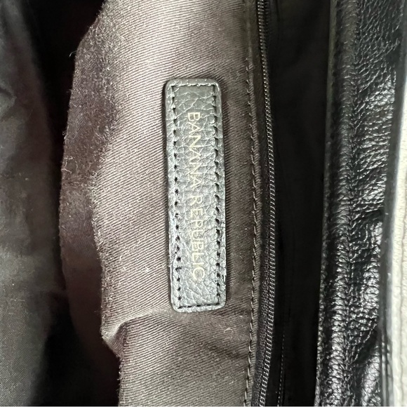 BANANA REPUBLIC ivory and black leather bag - Picture 9 of 13